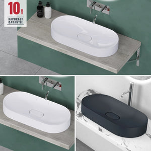 Lavabo de Encimera Glasvilla Design Col826 Mineral Compuesto con Sellado Nano