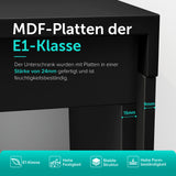 glasvilla Design Badmöbel Set Waschtisch mit Unterschrank Waschbeckenunterschrank 120cm mit Softclose Schubladen inkl. Mineralguss Waschbecken Santa